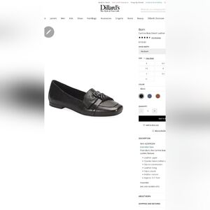 BORN Carrine Flats Black size 6 New